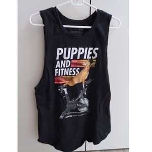 Puppies and Fitness Tank Top